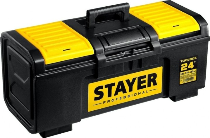 Ящик для инструмента STAYER TOOLBOX-24 пластиковый, professional [38167-24]