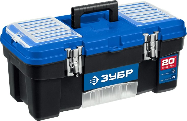 Ящик для инструмента ЗУБР ДЕСНА-20 пластиковый, 508x256x225 мм [38181-20]