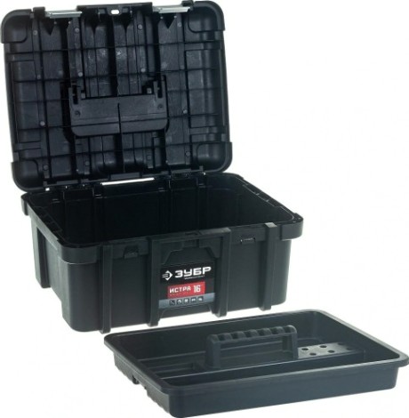 Ящик для инструмента ЗУБР ИСТРА-16 пластиковый, профессионал [38132-16_z01]