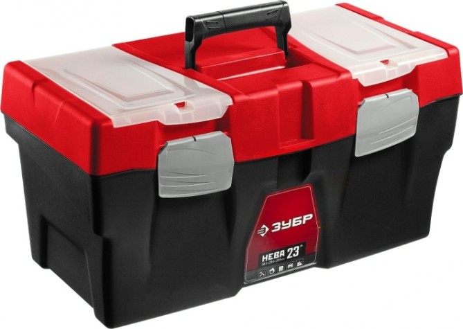 Ящик для инструмента ЗУБР НЕВА-23 пластиковый, [38323-23]