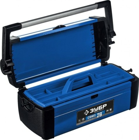 Ящик для инструмента ЗУБР СОЮЗ-28 металлический, профессионал [38151-28_z01]