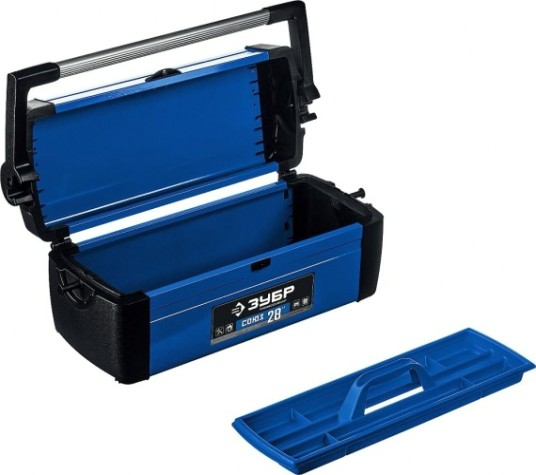 Ящик для инструмента ЗУБР СОЮЗ-28 металлический, профессионал [38151-28_z01]