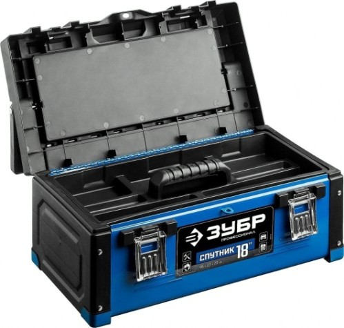 Ящик для инструмента ЗУБР СПУТНИК-18 металлический, профессионал [38153-18]