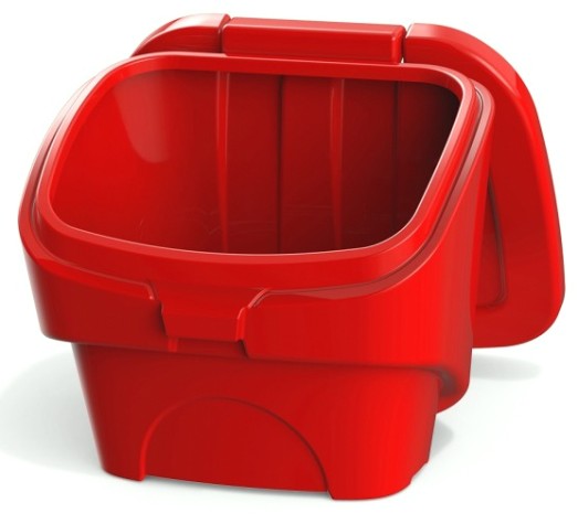 Ящик для песка и химикатов POLIMER GROUP 90 л с крышкой [красный]