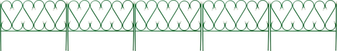 Забор садовый GRINDA РЕНЕССАНС декоративный металлический, 50x345см [422263]