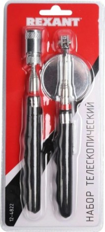 Захват гибкий магнитный телескопический REXANT 12-4822 зеркало в наборе Захват гибкий магнитный телескопический REXANT 12-4822 зеркало в наборе