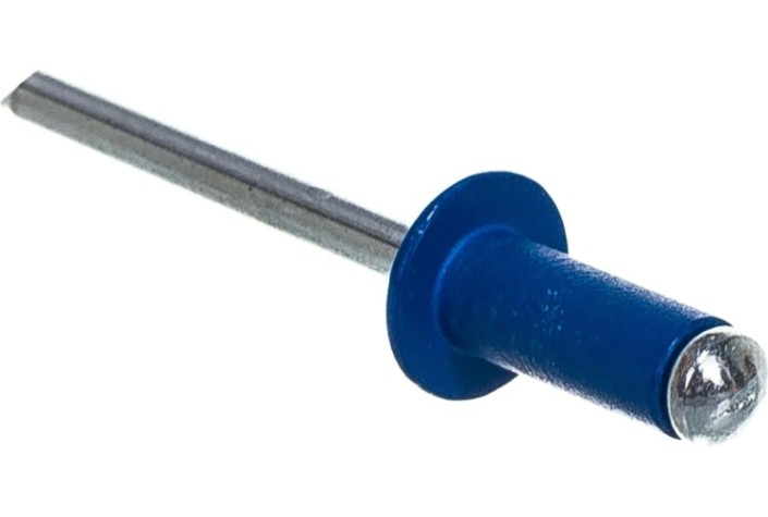 Заклепка алюминиевая Кобальт 910-973 вытяжные 4,8х12 мм, синие ral 5005 (50 шт.)
