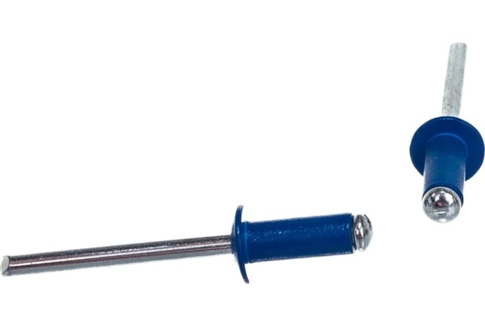 Заклепка алюминиевая Кобальт 910-973 вытяжные 4,8х12 мм, синие ral 5005 (50 шт.)