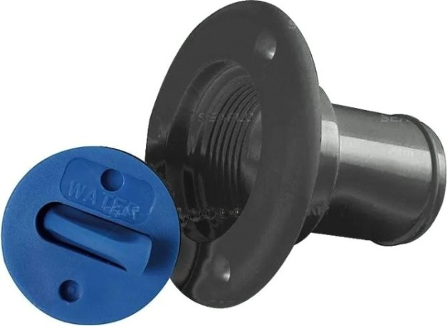 Заливная горловина для бака под воду SEAFLO черная, патрубок 40 мм [SFCW2-01]