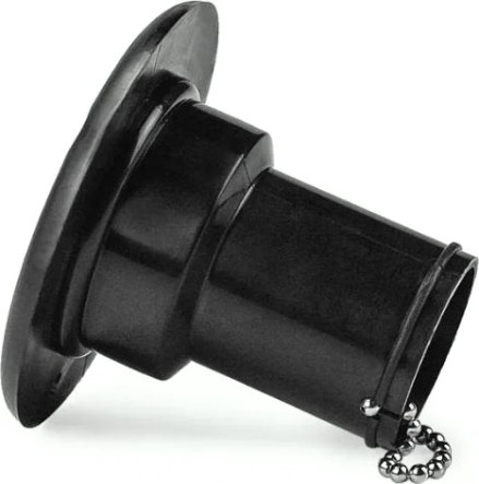 Заливная горловина топливного бака SEAFLO черная, патрубок 40 мм [SFCF2-01]