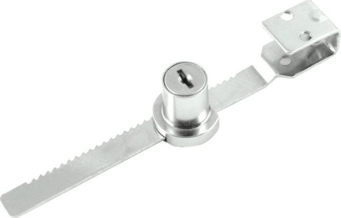 Замок мебельный НОРА-М 6328 реечный "Хром" [16767]