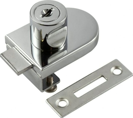 Замок мебельный НОРА-М 6408 реечный "Хром" [8487]