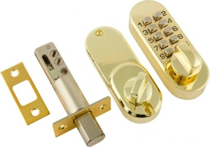 Замок накладной кодовый НОРА-М 600 "Золото" [9137]