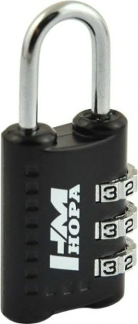 Замок навесной кодовый НОРА-М 501 для чемодана "Черный" 22 мм [14934]