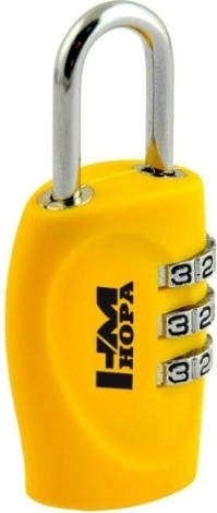 Замок навесной кодовый НОРА-М 504 для чемодана "Желтый" 30 мм [14937]