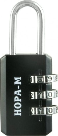 Замок навесной кодовый НОРА-М 602 для чемодана "Черный" 21 мм [17070]