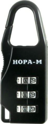 Замок навесной кодовый НОРА-М 603 для чемодана "Черный" 21 мм [17079]