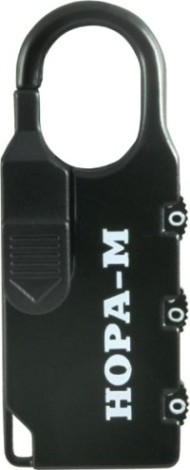 Замок навесной кодовый НОРА-М 605 для чемодана "Черный" 24 мм [17078]