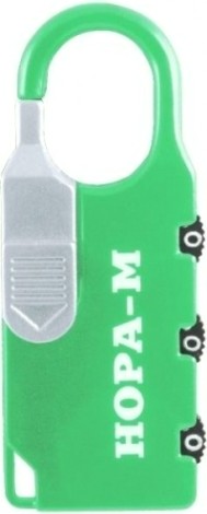 Замок навесной кодовый НОРА-М 605 для чемодана "Зеленый" 24 мм [17264]