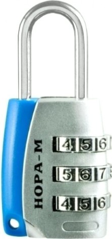 Замок навесной кодовый НОРА-М 608 для чемодана "Серебро" 25 мм [17087]