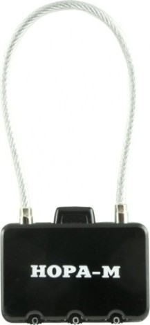 Замок навесной кодовый НОРА-М 609 для чемодана "Черный" 42 мм [17086]