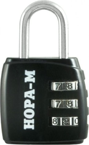 Замок навесной кодовый НОРА-М 615 для чемодана "Черный" 34 мм [17071]