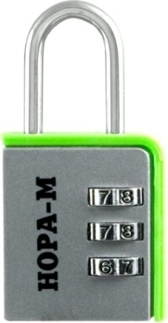 Замок навесной кодовый НОРА-М 616 для чемодана "Серебро" 32 мм [17075]