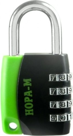 Замок навесной кодовый НОРА-М 618 для чемодана "Черный" 44 мм [17077]