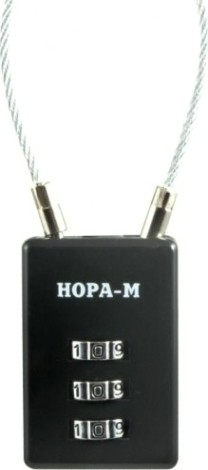 Замок навесной кодовый НОРА-М 620 для чемодана "Черный" 26 мм [17085]