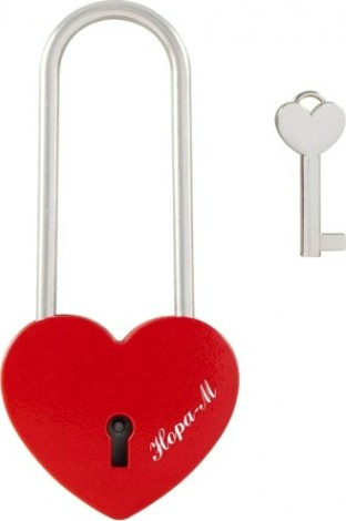 Замок навесной НОРА-М 622 сувенирный "Красный" [18785]