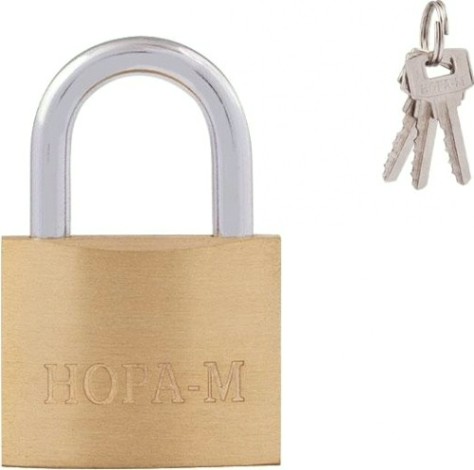 Замок навесной НОРА-М ЗН-207 "Латунь" 40мм [6688]
