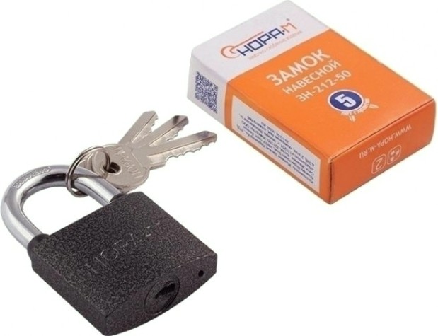 Замок навесной НОРА-М ЗН-212 "Темный" 50мм [6706]