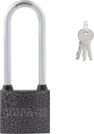 Замок навесной НОРА-М ЗН-212ДД с длинной дужкой "Темный" 40 мм [12974]