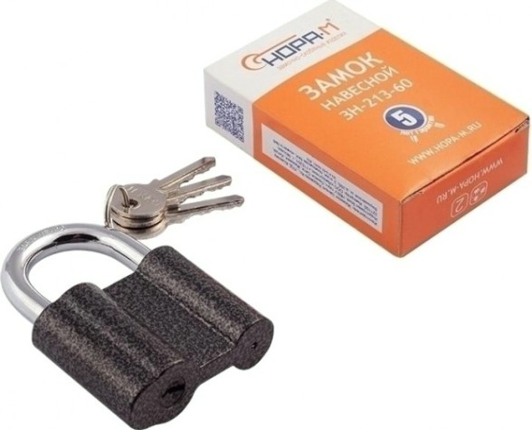 Замок навесной НОРА-М ЗН-213 "Темный" 60мм [7860]