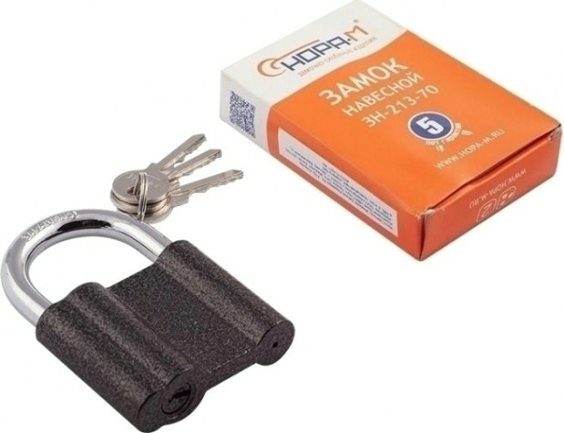 Замок навесной НОРА-М ЗН-213 "Темный" 70мм [7861]