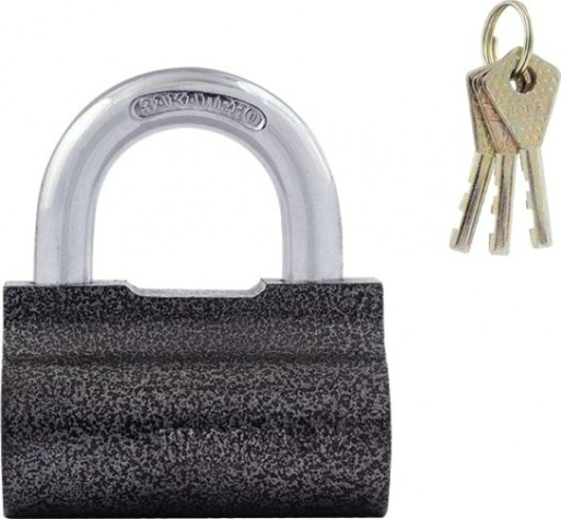 Замок навесной НОРА-М ЗН-402 "Серый" 80мм [13793]