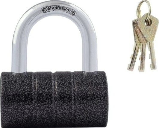 Замок навесной НОРА-М ЗН-403 "Серый" 80мм [13794]