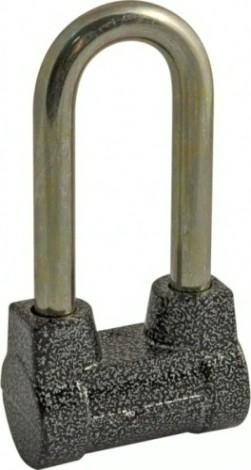 Замок навесной НОРА-М ЗН-407ДД с длинной дужкой "Серый" 60 мм [13801]