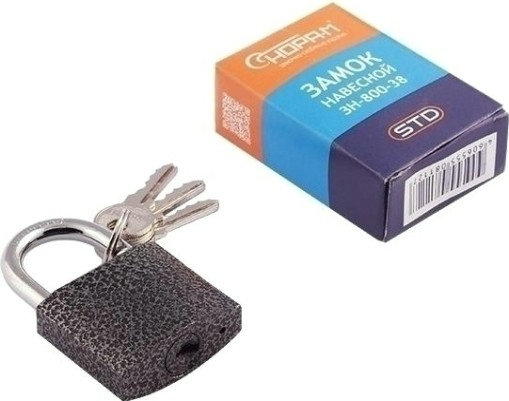 Замок навесной НОРА-М ЗН-800 "Темный" 38 мм [16809]