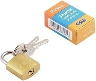 Замок навесной НОРА-М ЗН-810 "Латунь" 20 мм [16875]