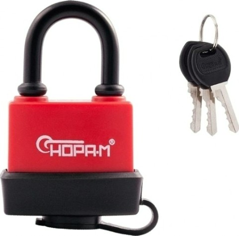 Замок навесной НОРА-М ЗНВ-700-38 всепогодный "Красный" 45 мм [16722]