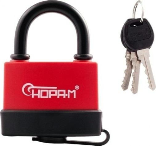 Замок навесной НОРА-М ЗНВ-700-75 всепогодный "Красный" 83 мм [16725]