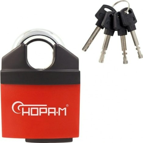 Замок навесной НОРА-М ЗНВ-710-51 всепогодный "Красный" 51 мм [18826]