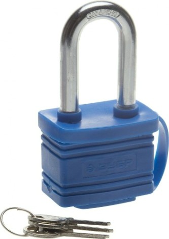 Замок навесной ЗУБР ЭКСПЕРТ всепогодный, удлиненная дужка, 50мм [37212-50_z01]