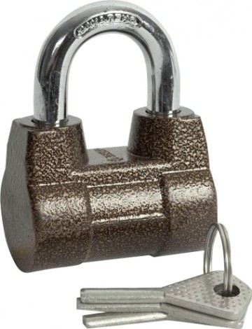 Замок навесной ЗУБР МАСТЕР облегченный, дисковый механизм секрета, ключ 7 pin [3720-4_z01]