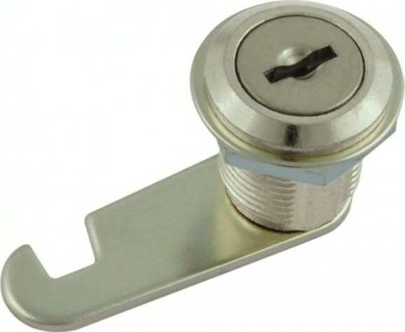 Замок почтовый НОРА-М 6103 ПП для ящика с прямой планкой "Никель" 16 мм [8476]