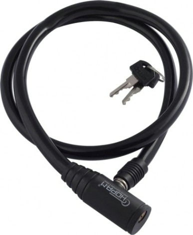 Замок-трос НОРА-М №20 велосипедный "Черный" 6х800 мм [13905]