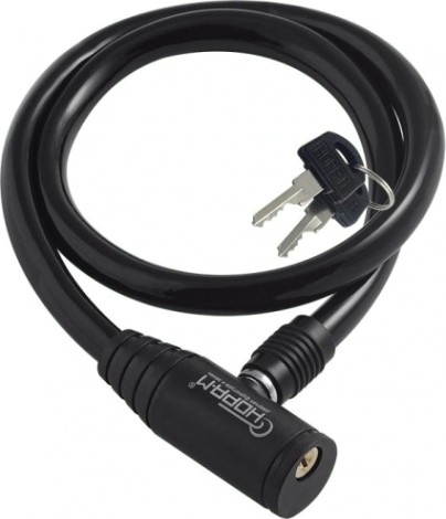 Замок-трос НОРА-М №20 велосипедный "Черный" 8х650 мм [18986]