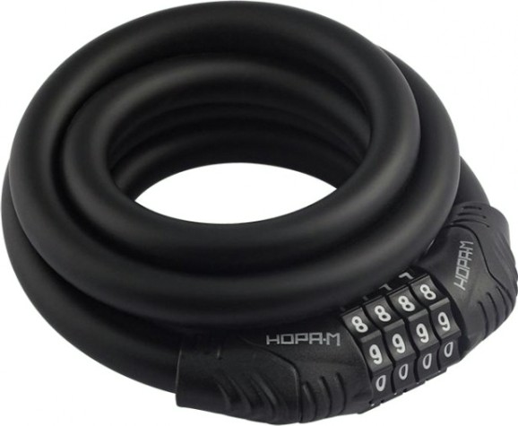 Замок-трос НОРА-М №21 велосипедный, кодовый "Черный" 12х1500 мм [18296]