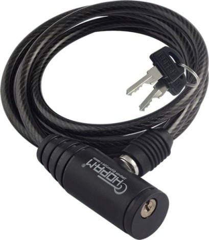 Замок-трос НОРА-М №22 велосипедный "Черный" 6х1000 мм [13907]